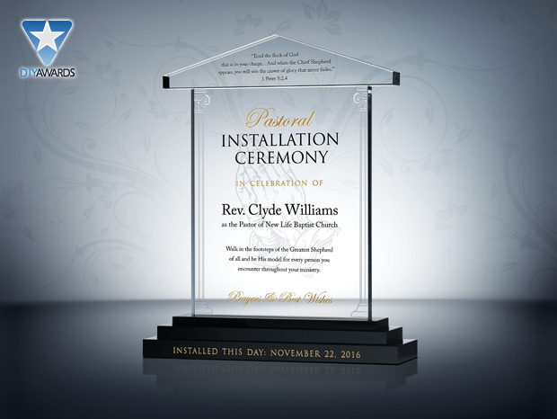 Pastor Installation Gift Plaque