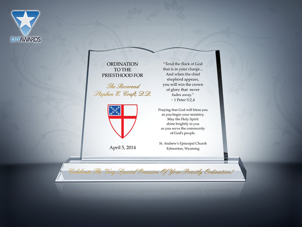 Episcopal Ordination Gift Plaques