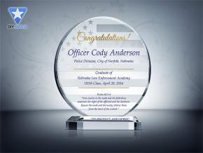  Police Graduation Gift Plaque